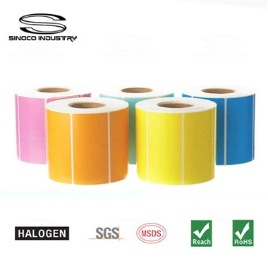 Рулоны многоцветных самоклеящихся этикеток